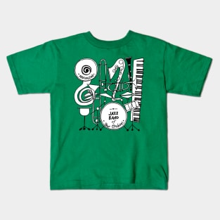 Jazz Band Instrumental Kids T-Shirt